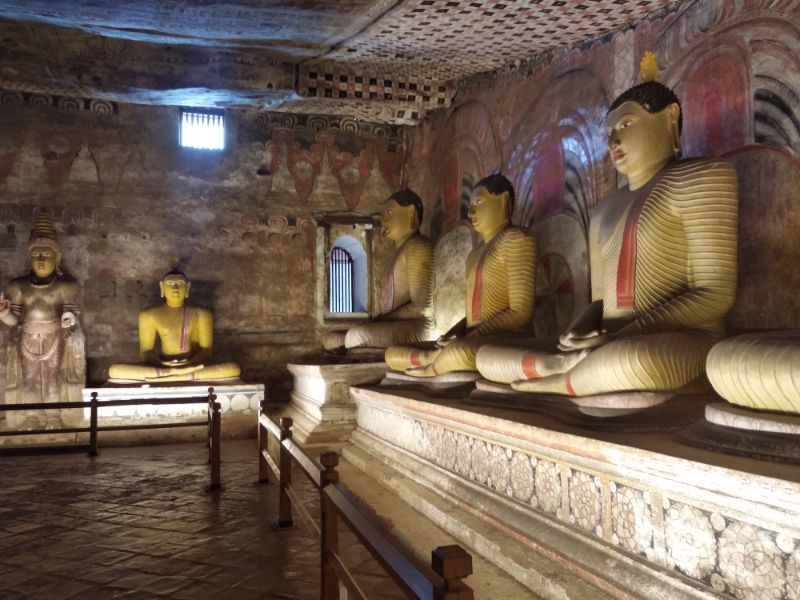 Jaskynné chrámy v Dambulle, Srí Lanka