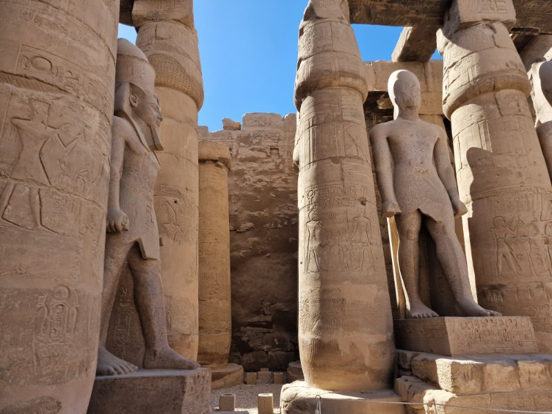 luxorský chrám v Egypte