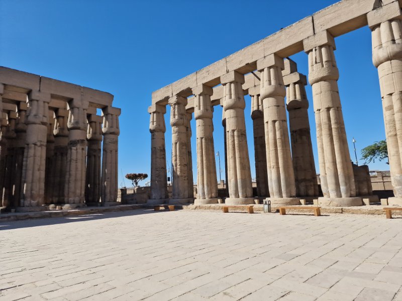 luxorský chrám v Egypte