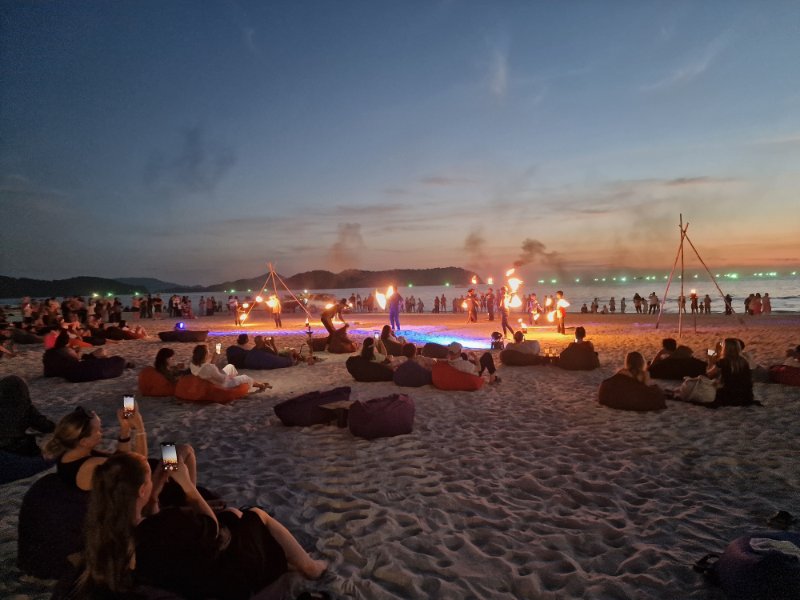 Ohňová šou na Langkawi