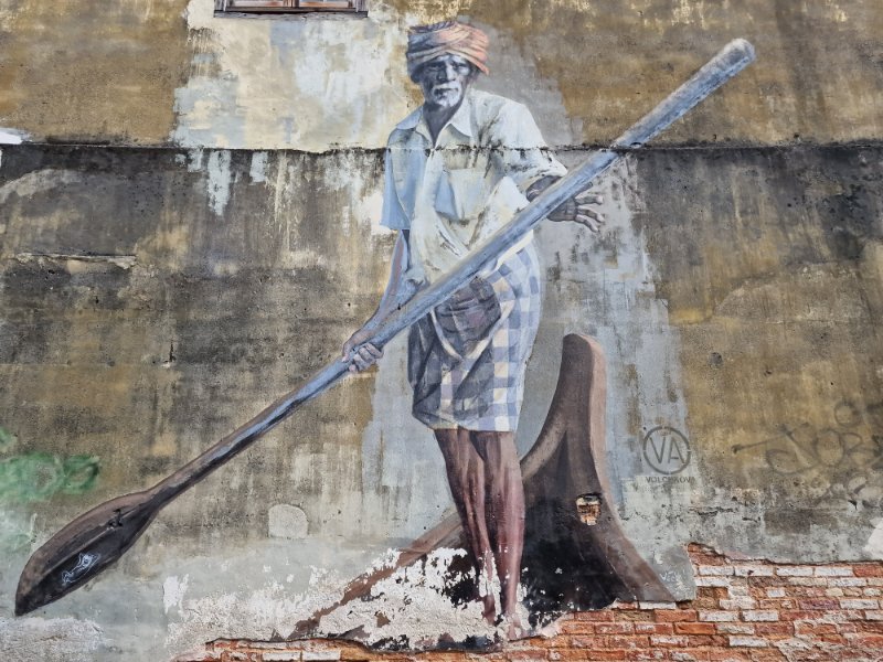 Street art v Penangu (George town), v Malajzii, 
