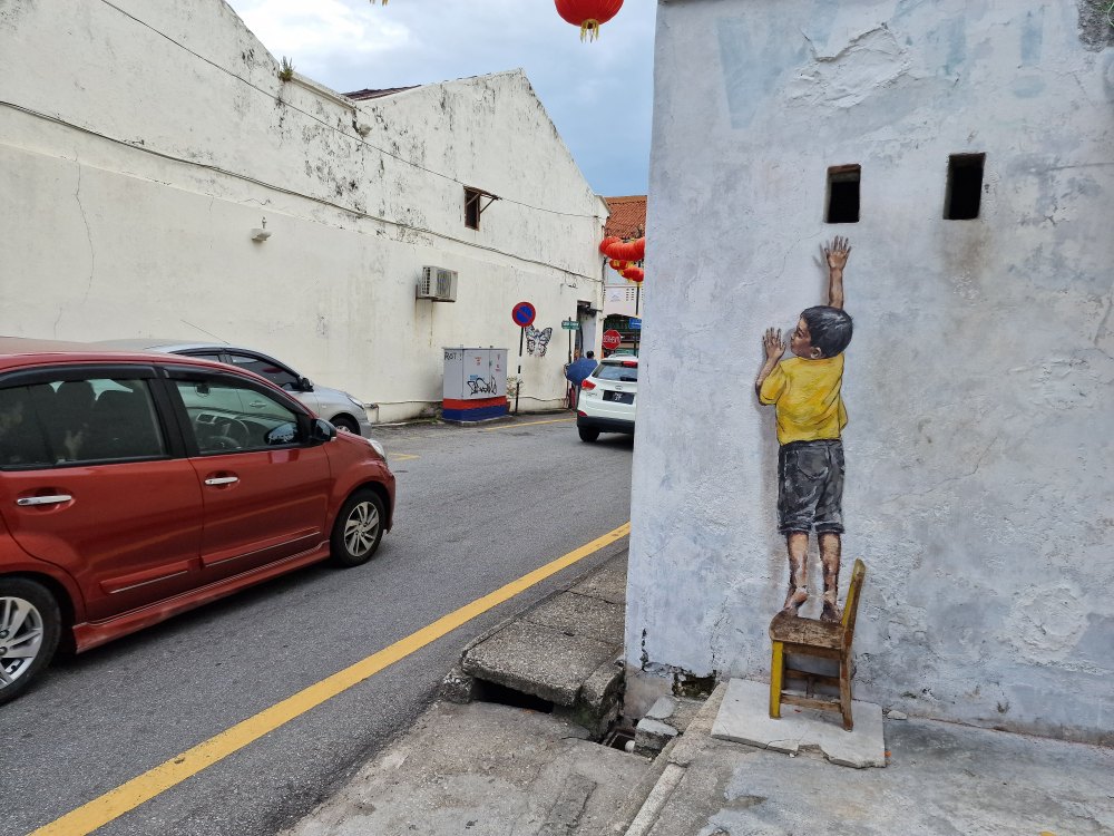 Street art v Penangu (George town), v Malajzii