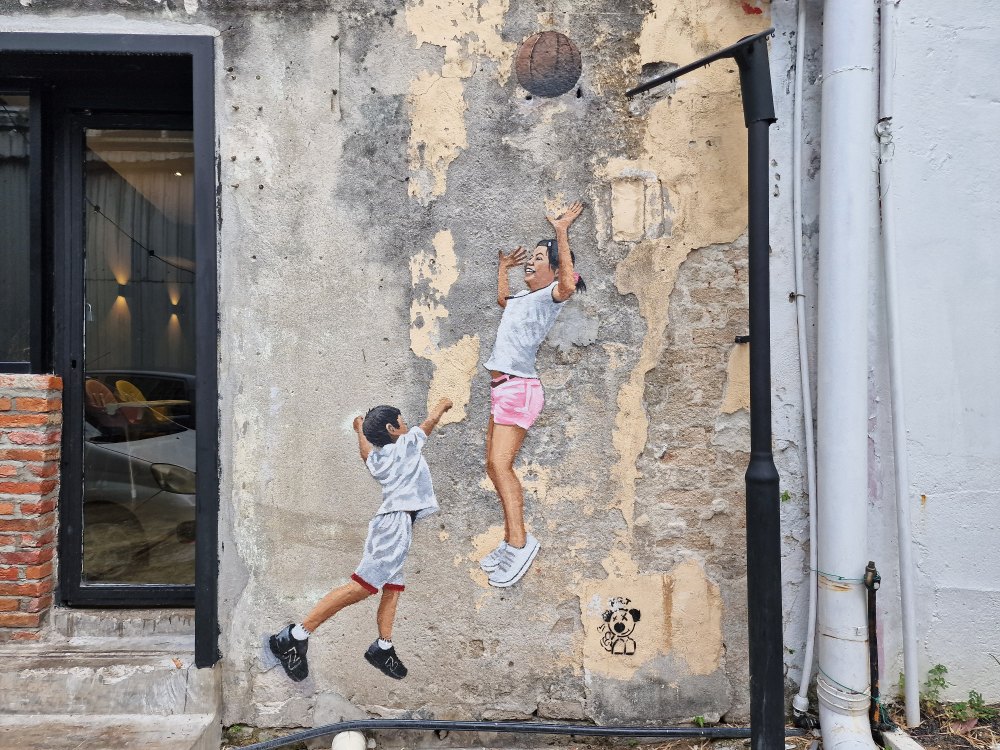 Street art v Penangu (George town), v Malajzii