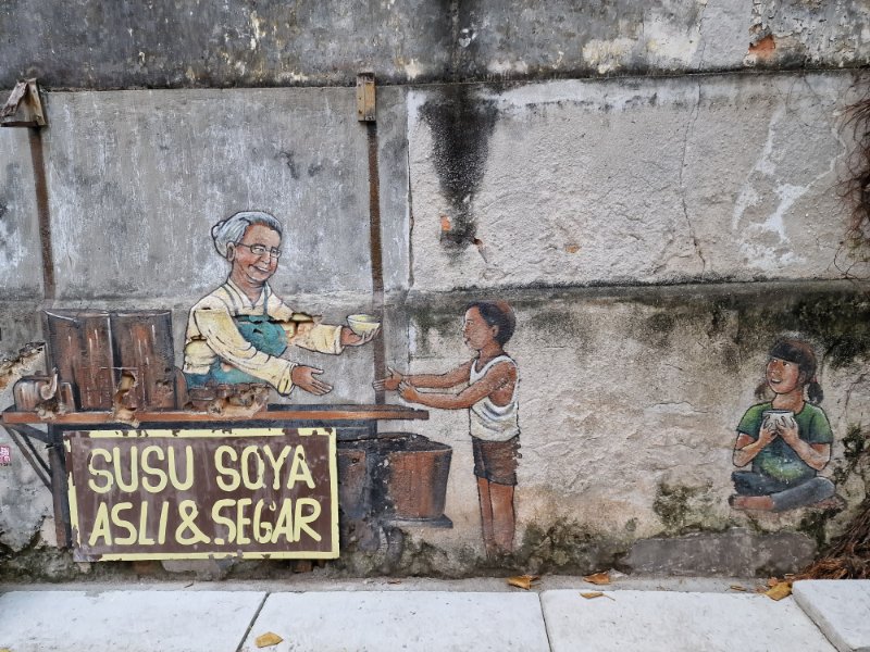 Street art v Penangu (Georgetown), v Malajzii, 