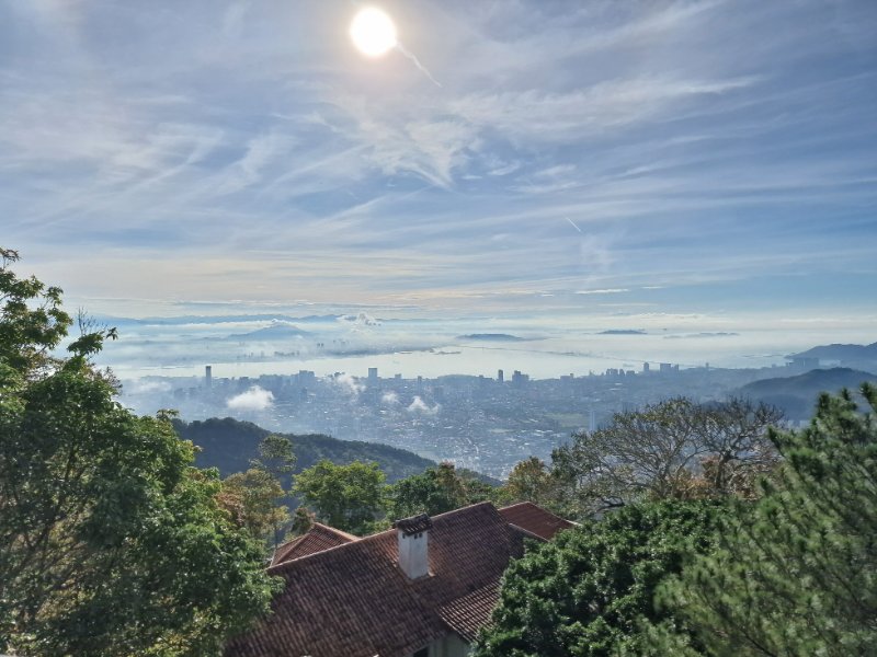 Výhľad z Penang hill, Malajzia