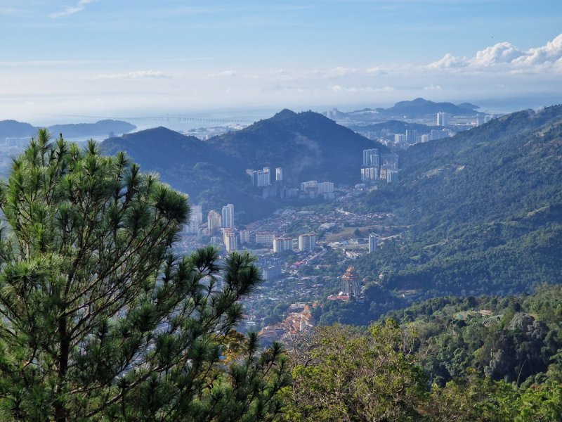 Výhľad z Penang hill, Malajzia
