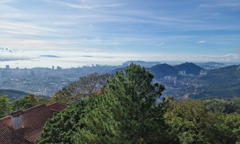 Výhľad z Penang hill, Malajzia