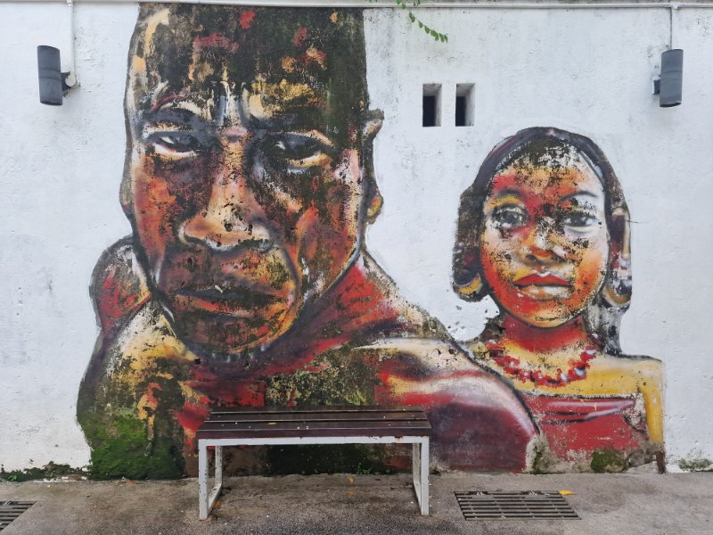 Street art v Penangu (George town), v Malajzii, 