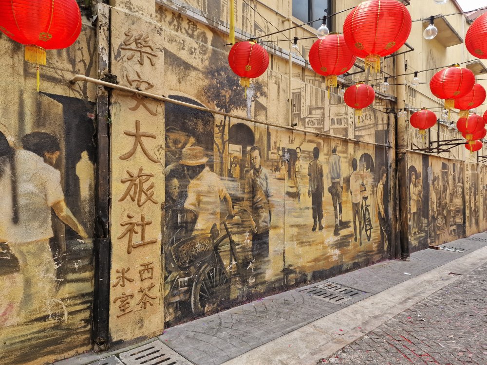 Uličky v chinatown v kuala lumpur