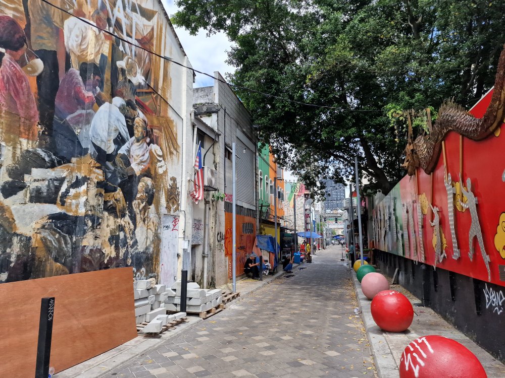 Uličky v chinatown v kuala lumpur