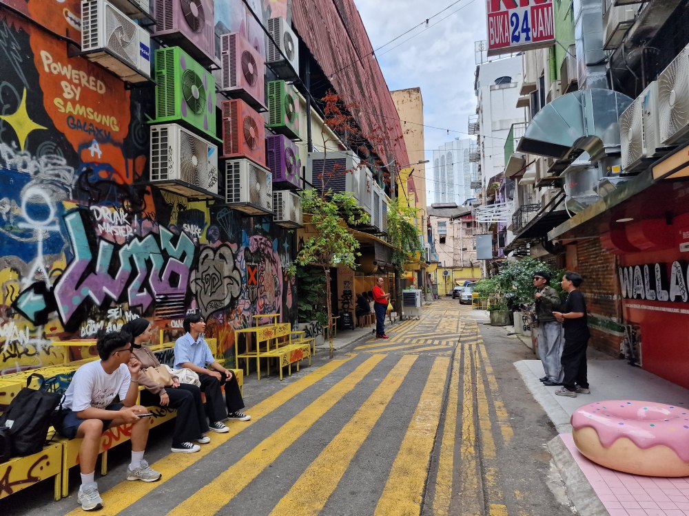 Uličky v chinatown v kuala lumpur