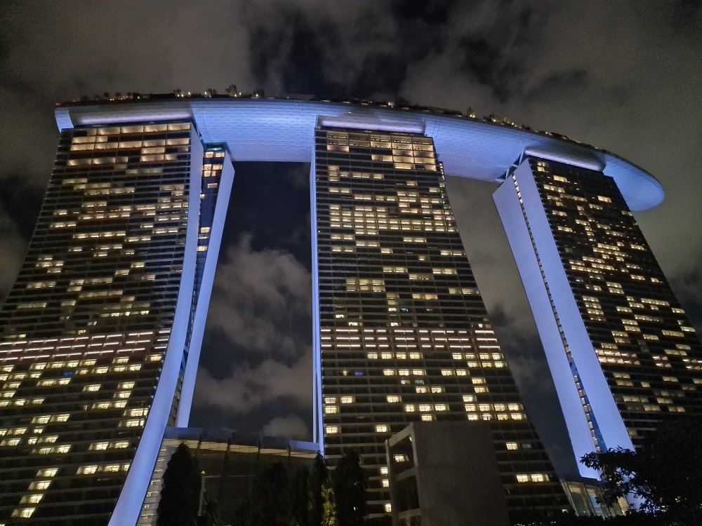 Marina Bay Sands hotel v Singapure