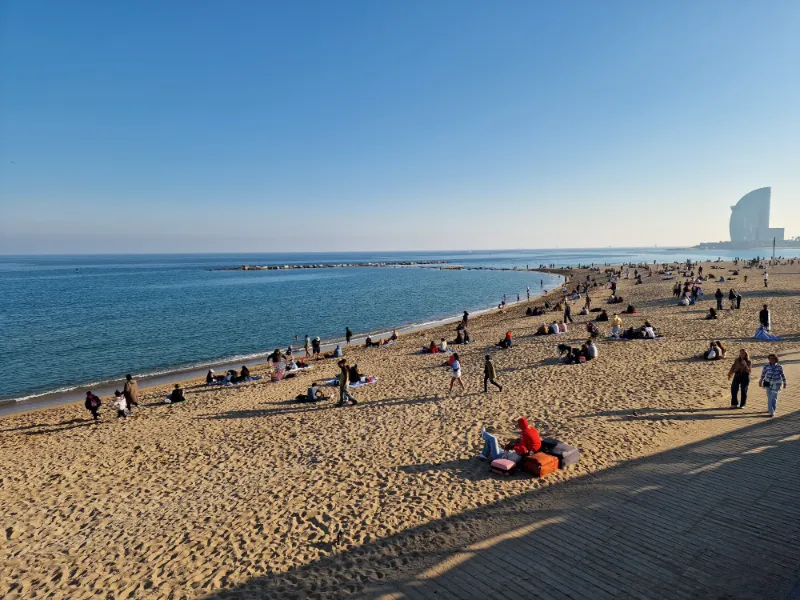 Pláž Barceloneta